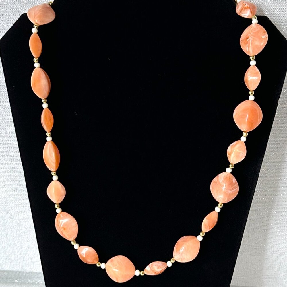 Vintage Acrylic Bead Necklace Set - Picture 3 of 3